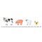 Farm Animals Wall Stencil | 112A by Designer Stencils | Animal & Nature Stencils | Reusable Art Craft Stencils for Painting on Walls, Canvas, Wood | Reusable Plastic Paint Stencil for Home Makeover | Easy to Use & Clean Art Stencil
